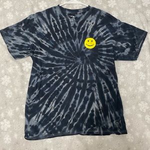 Tie dyed smile face shirt